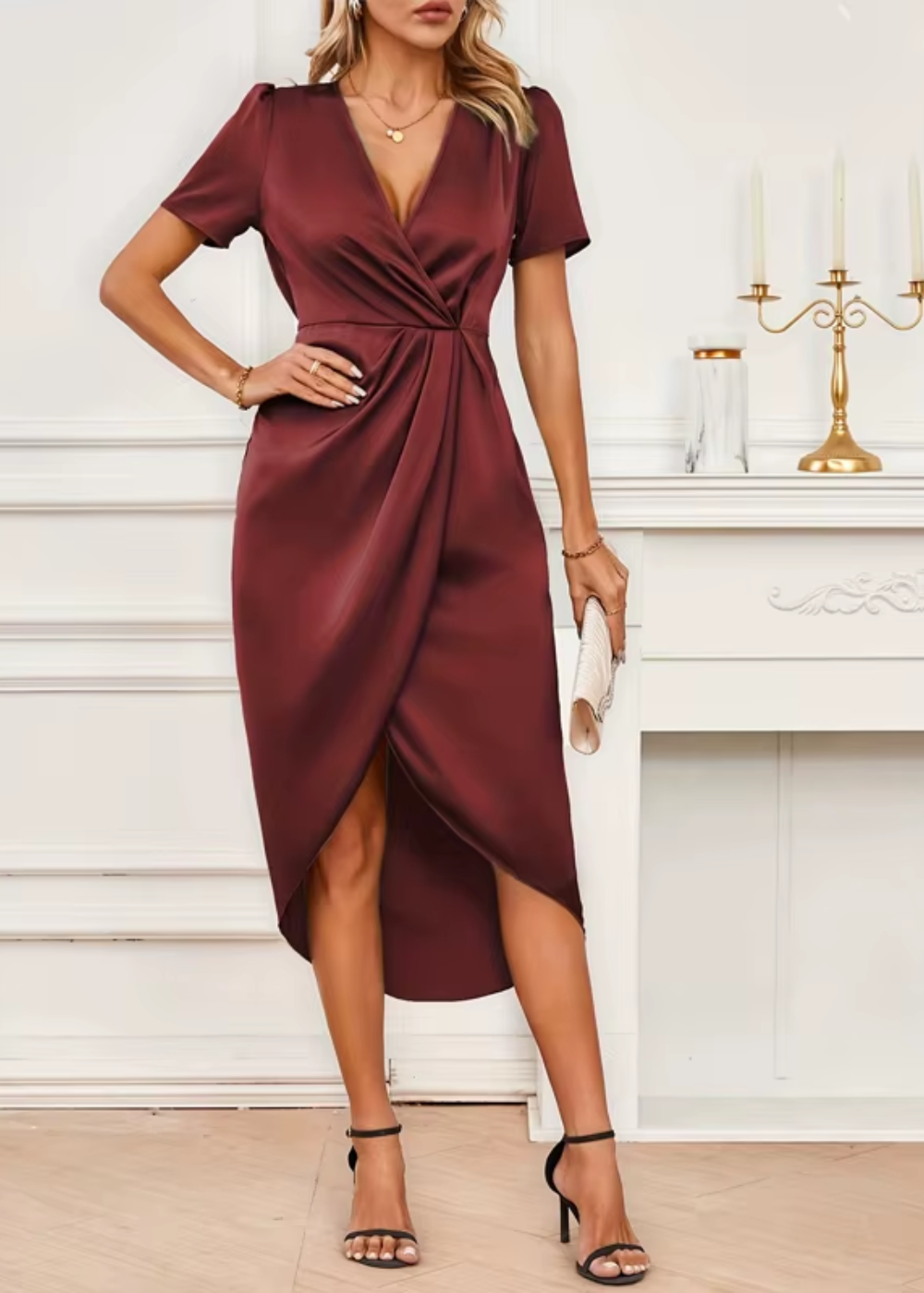 Amelia Ariana - Elegant Midi Dress