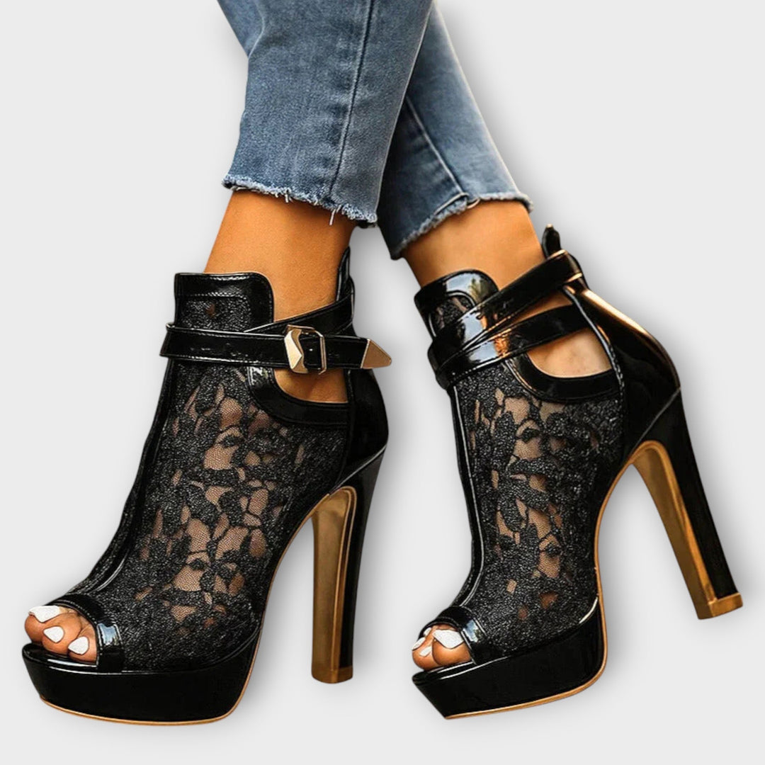 Liliana | Elegant Lace Heels