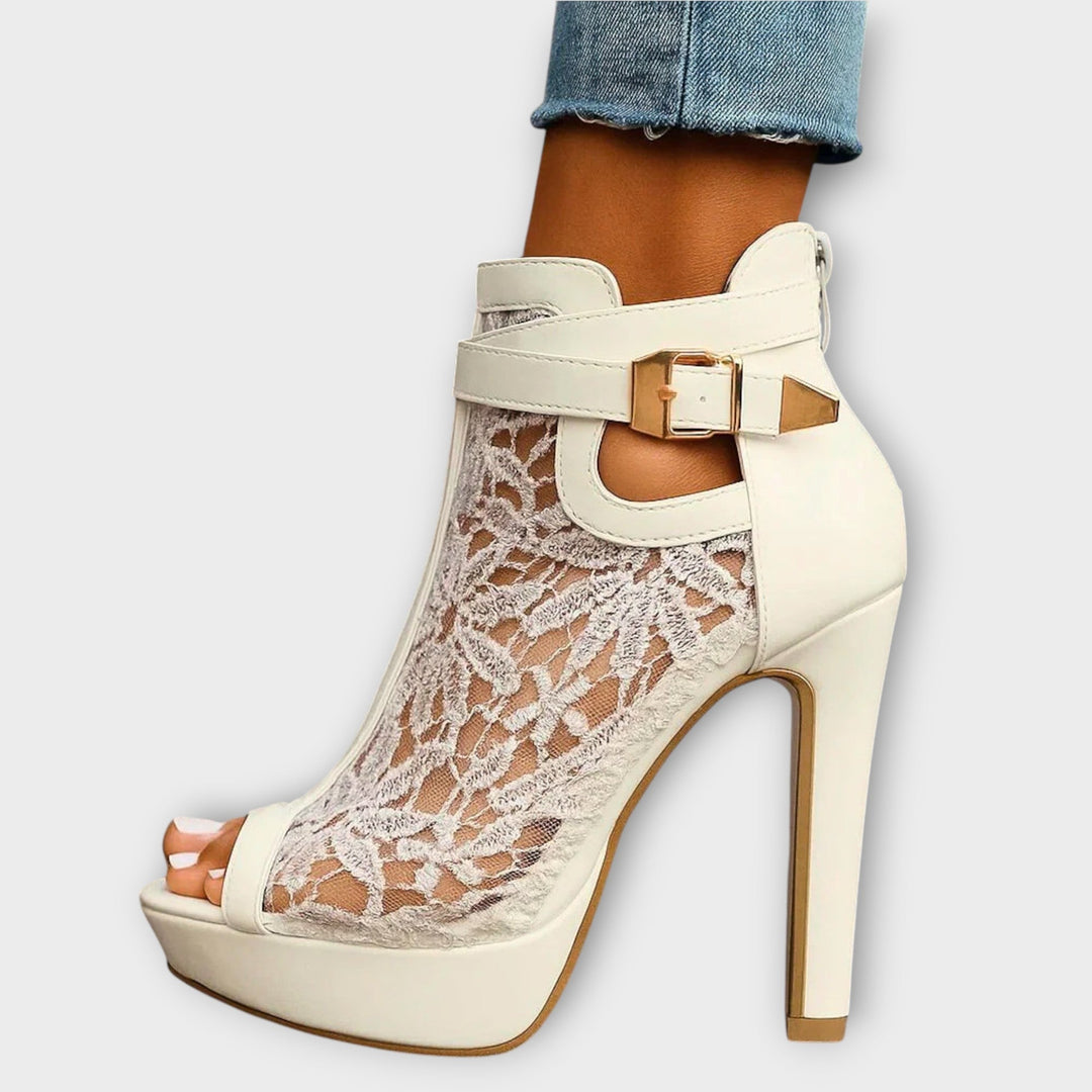 Liliana | Elegant Lace Heels