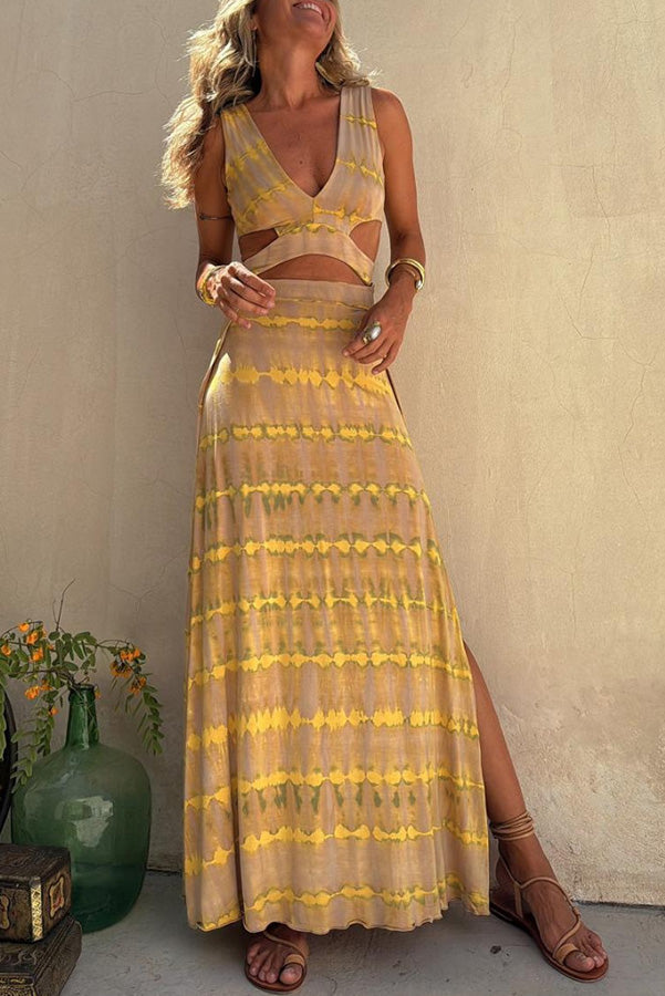 Amelia Bianca - Dress with Deep Neckline