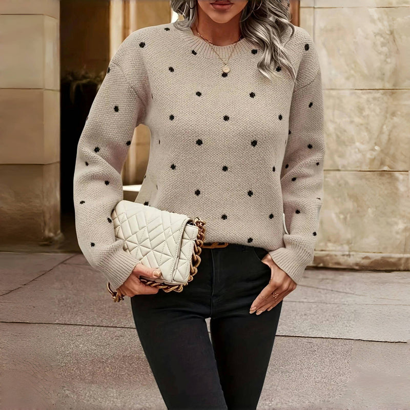 Amelia™ | Polka Dot Knitted Sweater