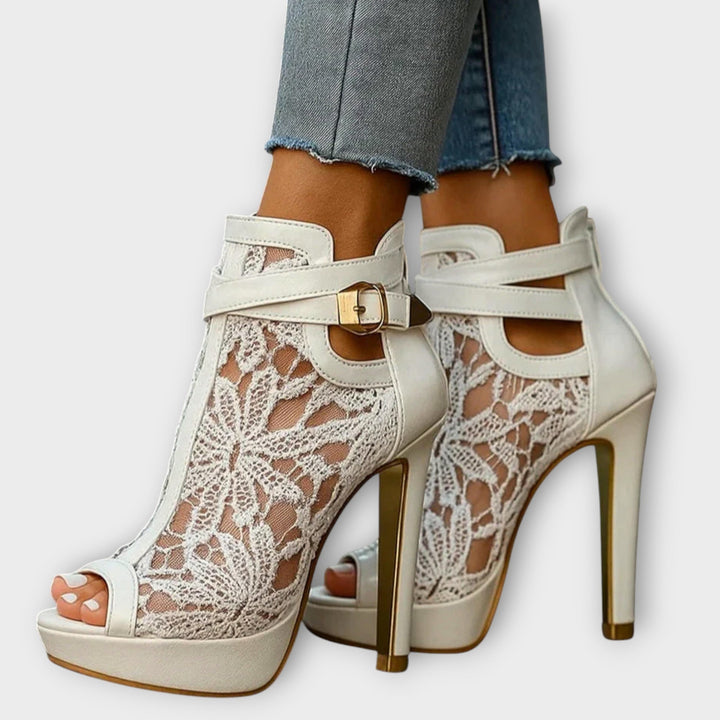 Liliana | Elegant Lace Heels