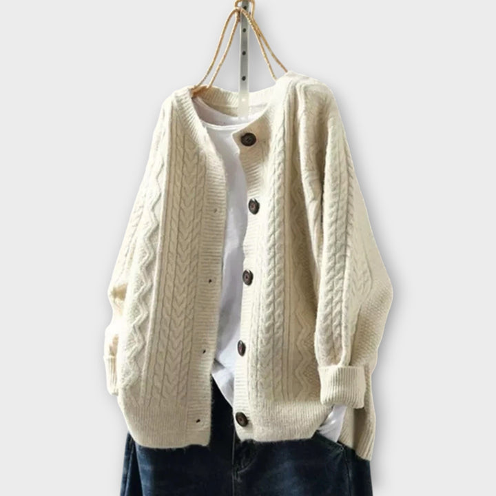THE LORENZA | CABLE CARDIGAN