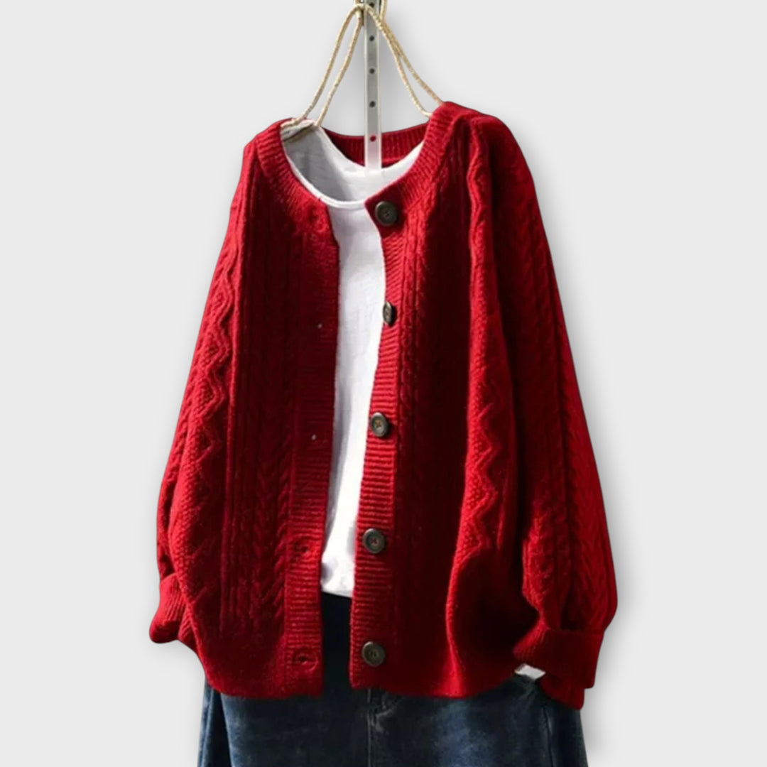 THE LORENZA | CABLE CARDIGAN