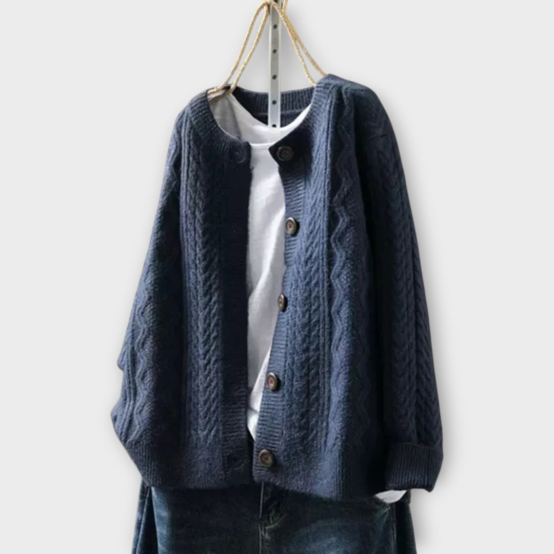 THE LORENZA | CABLE CARDIGAN