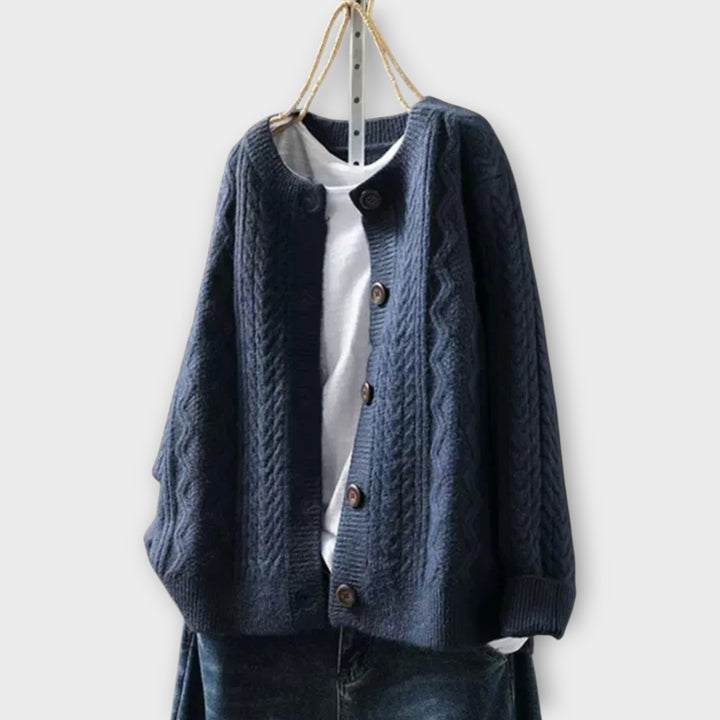 THE LORENZA | CABLE CARDIGAN