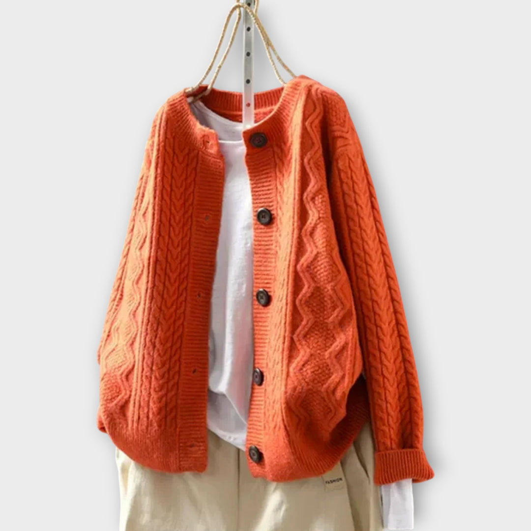 THE LORENZA | CABLE CARDIGAN