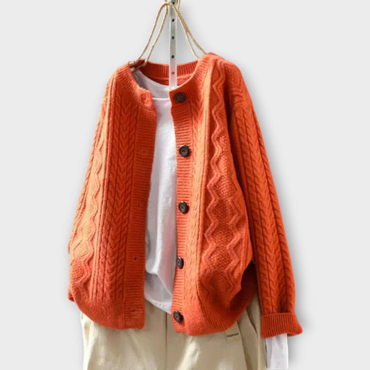 THE LORENZA | CABLE CARDIGAN