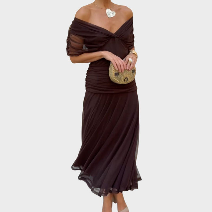 Amelia Laluna™ | Elegant Dress With V-Neckline