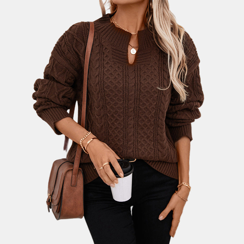 Amelia™ | Classic Cable Sweater