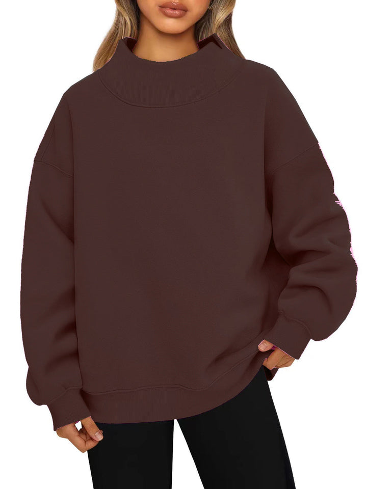 Amelia™ | Essential High Collar Sweatshirt