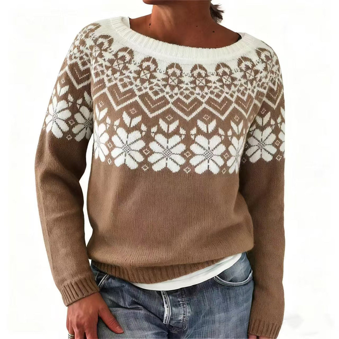 Amelia™ | Winter Pattern Sweater