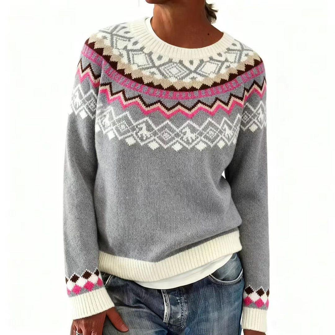Amelia™ | Winter Pattern Sweater