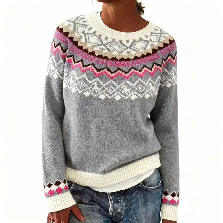Amelia™ | Winter Pattern Sweater
