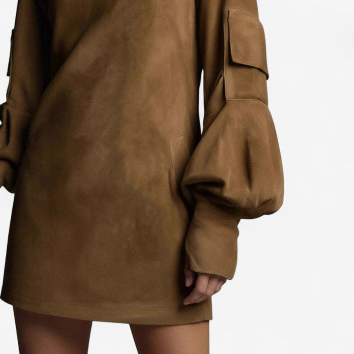 Hayden Tania™ | Mini dress with high neck