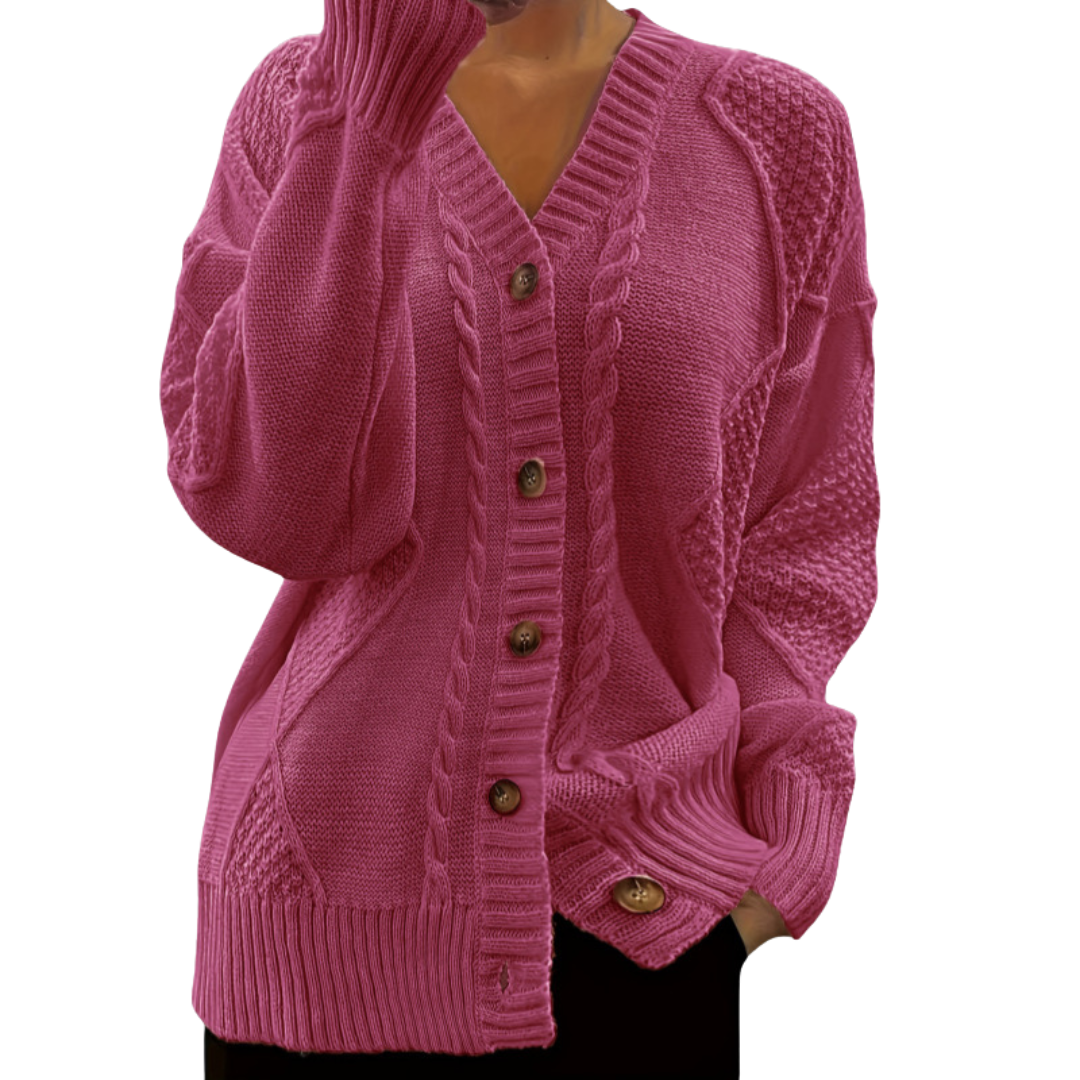 Amelia™ | Cable Knit Cardigan
