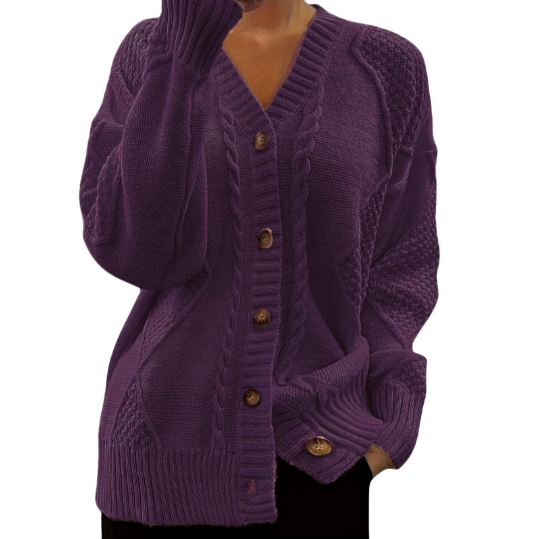 Amelia™ | Cable Knit Cardigan