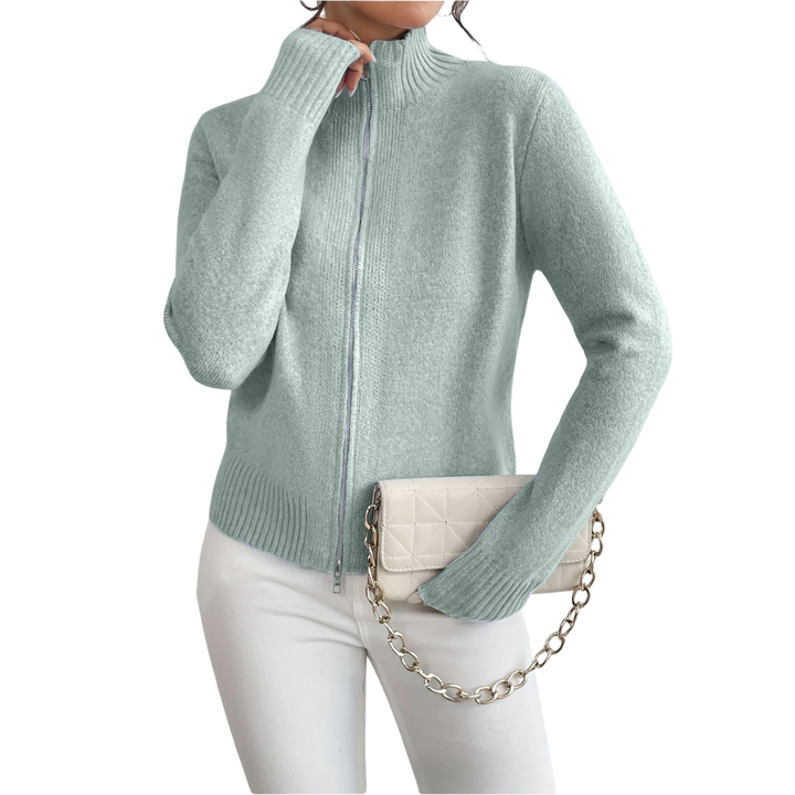 Amelia™ | Celeste Zip-Up Knit Cardigan