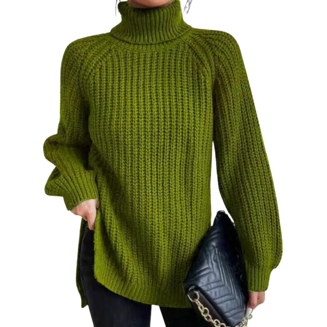 Amelia™ | Cotton Ladies' Turtleneck for Winter
