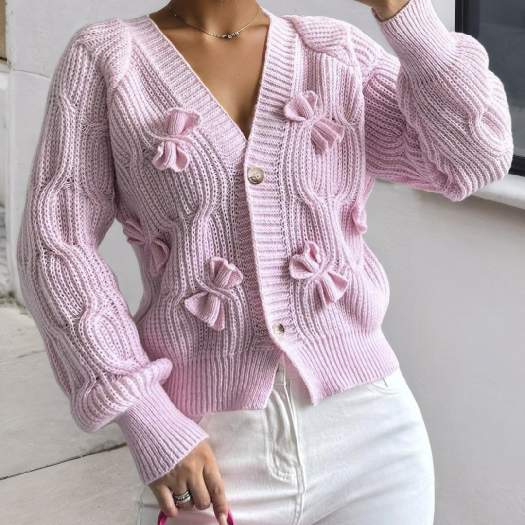 Amelia™ | Bow Bliss Cardigan