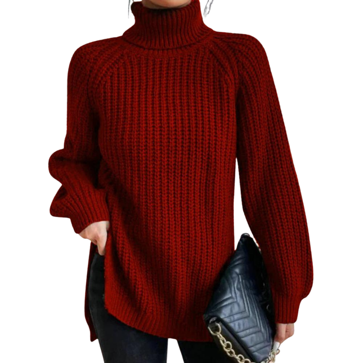 Amelia™ | Cotton Ladies' Turtleneck for Winter