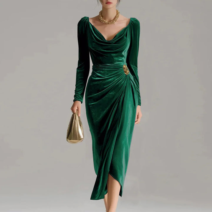 Amelia Sylvana | Elegant Midi Dress