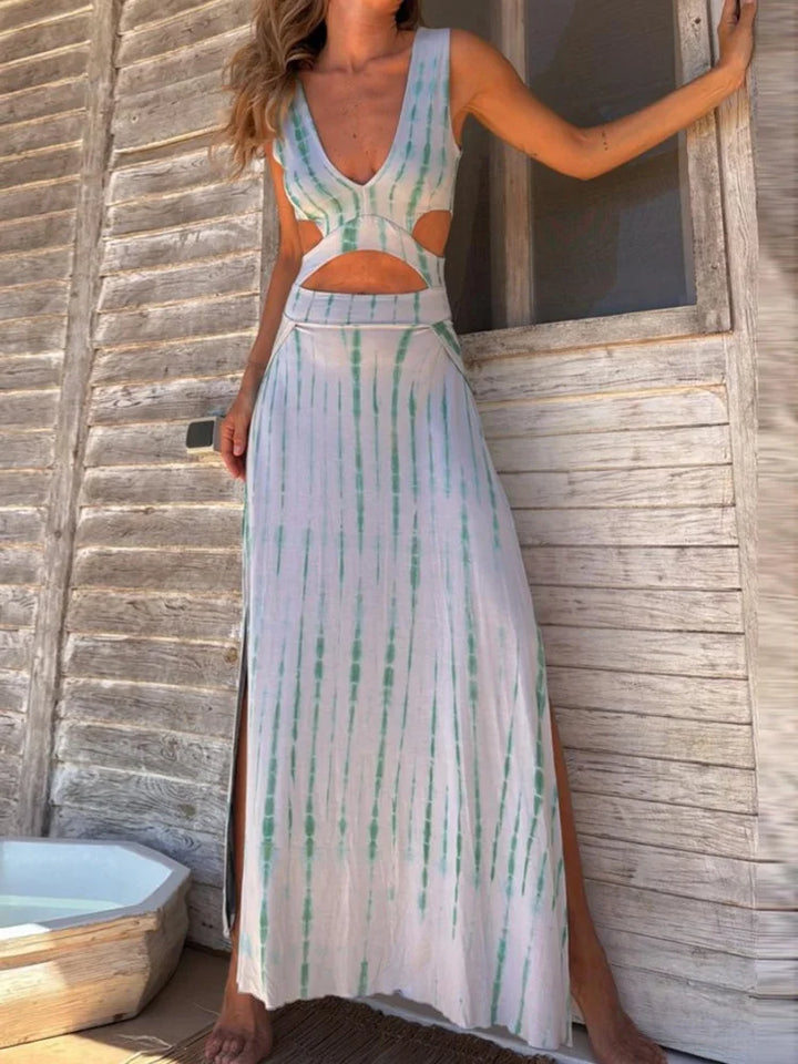 Amelia Bianca - Dress with Deep Neckline