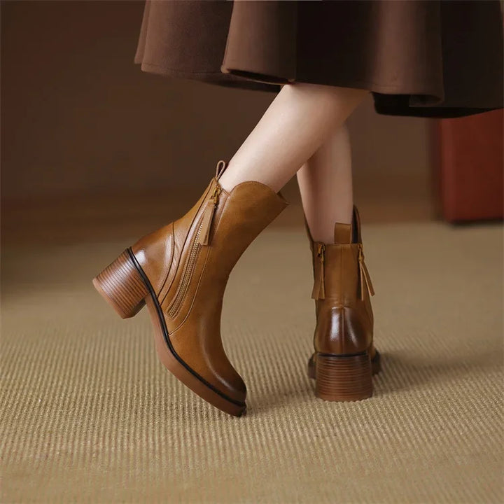 Serene - Chic Block Heel Ankle Boots