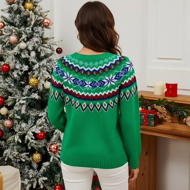 Amelia™ | NordicFest Holiday Knit Sweater