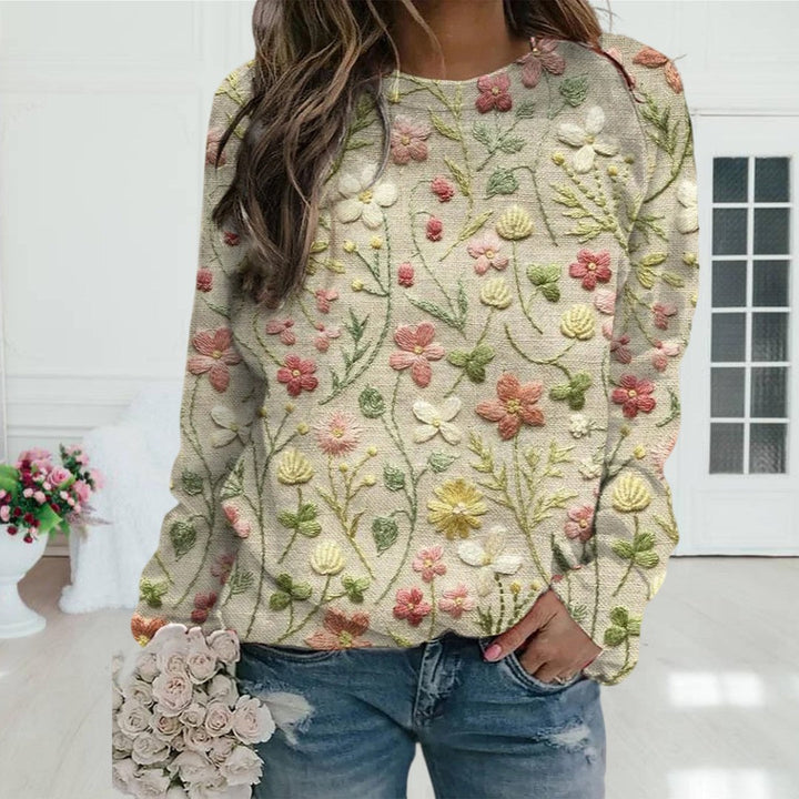 Amelia™ | Floral Pattern Pullover for Women
