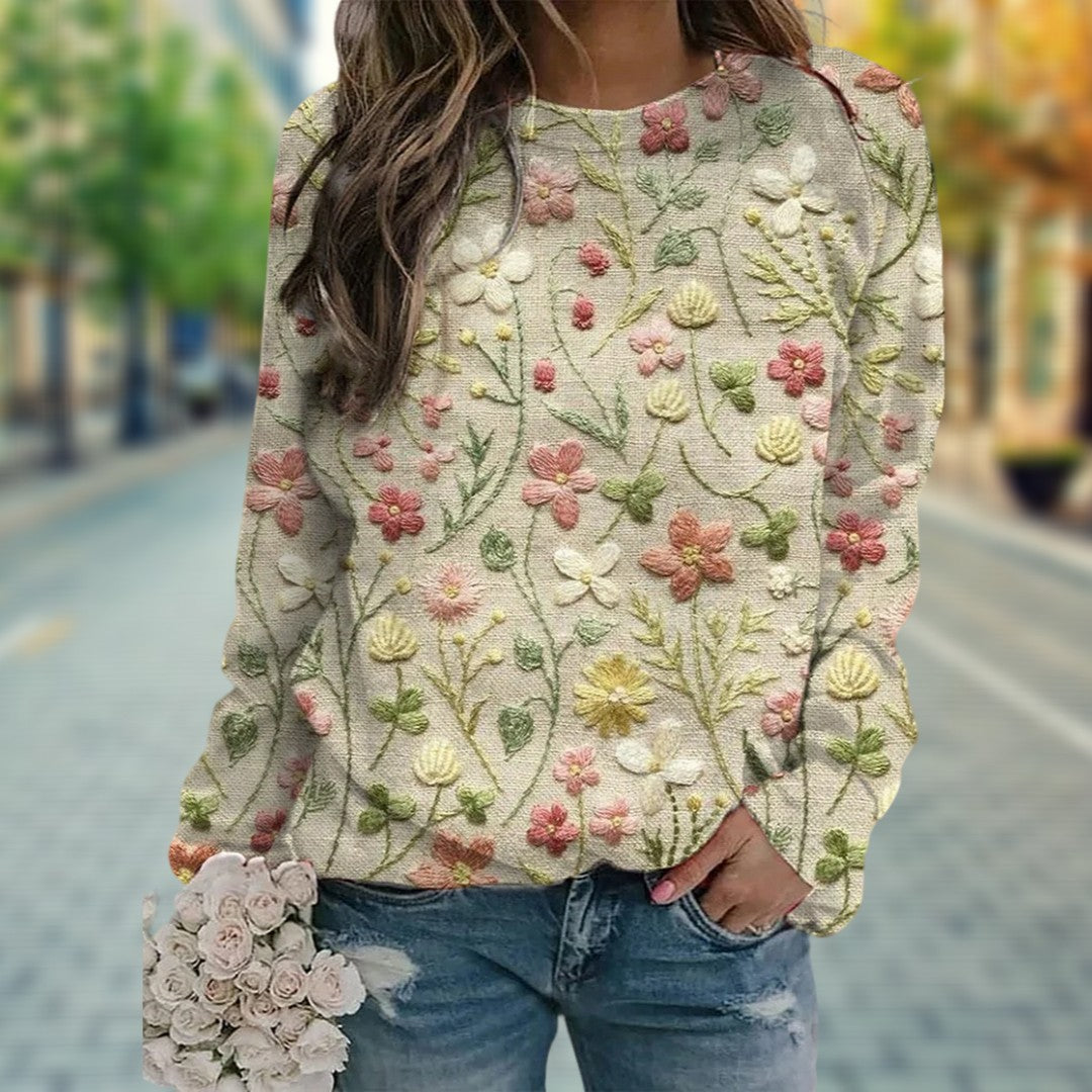 Amelia™ | Floral Pattern Pullover for Women