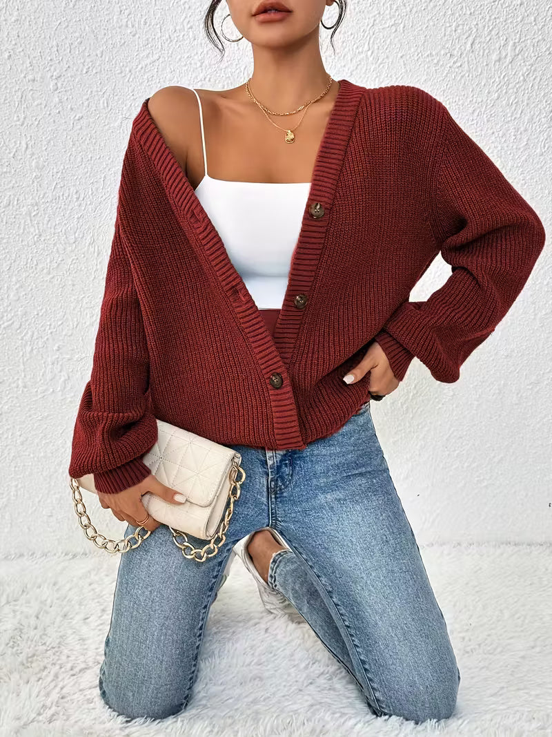 Amelia™| Cozy Knit Button Cardigan