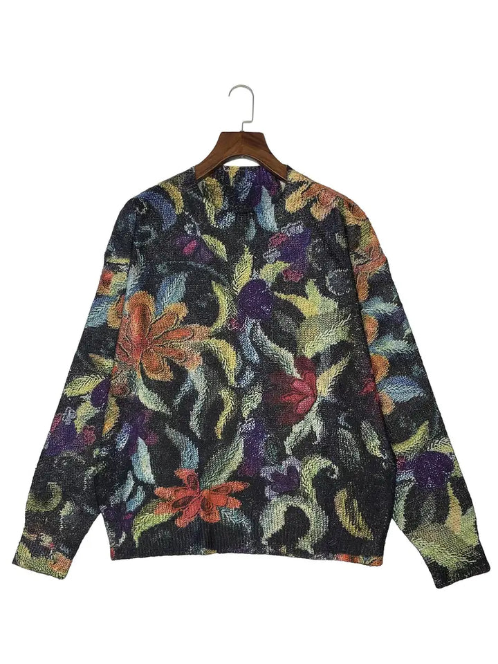 Amelia™ | Trendy Floral Sweater