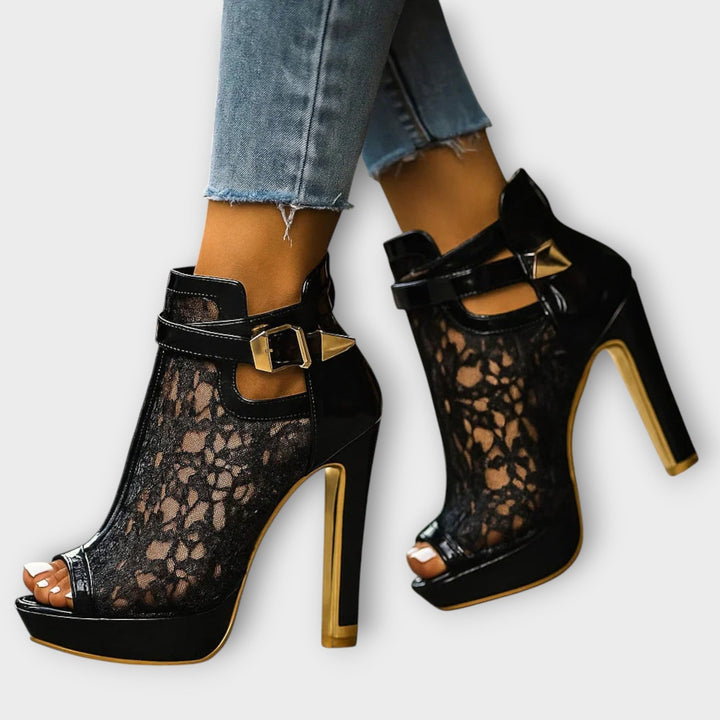 Liliana | Elegant Lace Heels