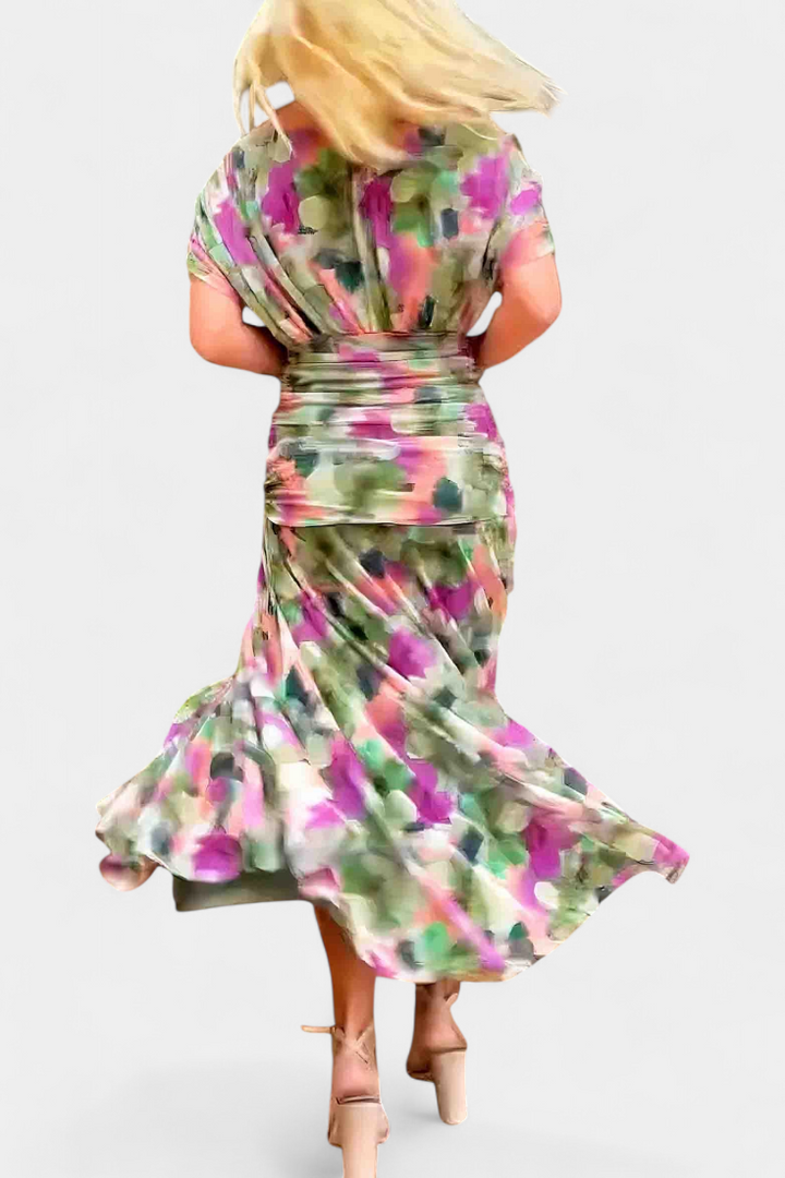 Amelia Laluna™ | Elegant Dress With V-Neckline